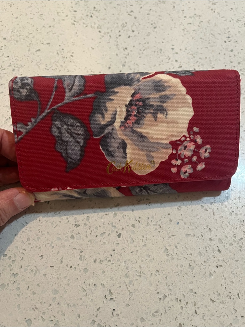Cath Kidston Red Floral wallet with multiple card holder storage for its size!
